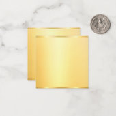 Maßgeschneiderte Imitate Gold Blank Template Moder Mitteilungskarte (Vorderseite/Rückseite Beispiel)