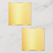 Maßgeschneiderte Imitate Gold Blank Template Moder Mitteilungskarte (Vorne/Hinten)