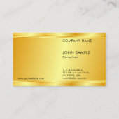 Maßgeschneiderte Imitate Gold Glamour Template Lux Visitenkarte (Rückseite)