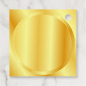 Maßgeschneiderte Imitate Gold Metallic Look Blank  Geschenkanhänger (Rückseite)