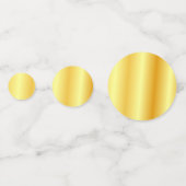 Maßgeschneiderte Imitate Gold Metallic Look Modern Konfetti (Rückseiten)