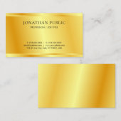 Maßgeschneiderte Imitate Gold Metallic Look Modern Visitenkarte (Vorne/Hinten)