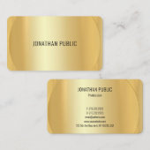 Maßgeschneiderte Imitate Gold Template Beruflich Visitenkarte (Vorne/Hinten)