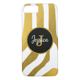 Maßgeschneiderte Imitate Gold Zebra Print Stripes  Case-Mate iPhone Hülle