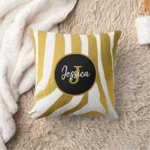 Maßgeschneiderte Imitate Gold Zebra Print Stripes