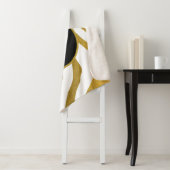 Maßgeschneiderte Imitate Gold Zebra Print Stripes Sherpadecke (Beispiel)