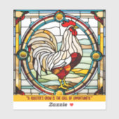 Maßgeschneiderte Imitate Hartglas Rooster Aufklebe Aufkleber (Blatt)
