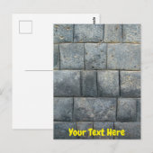 Maßgeschneiderte Inca-Wand Postkarte (Vorne/Hinten)
