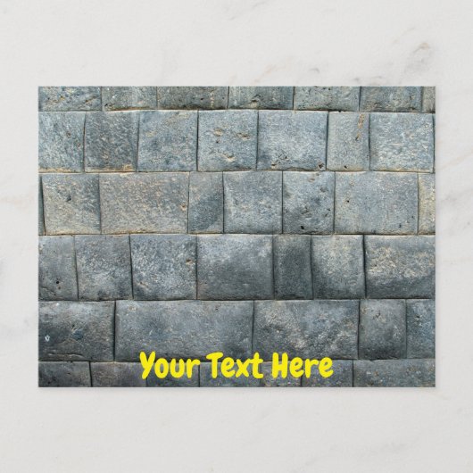 Maßgeschneiderte Inca-Wand Postkarte (Vorderseite)