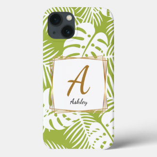 Maßgeschneiderte Initial-Green-Phone-Case Case-Mate iPhone Hülle