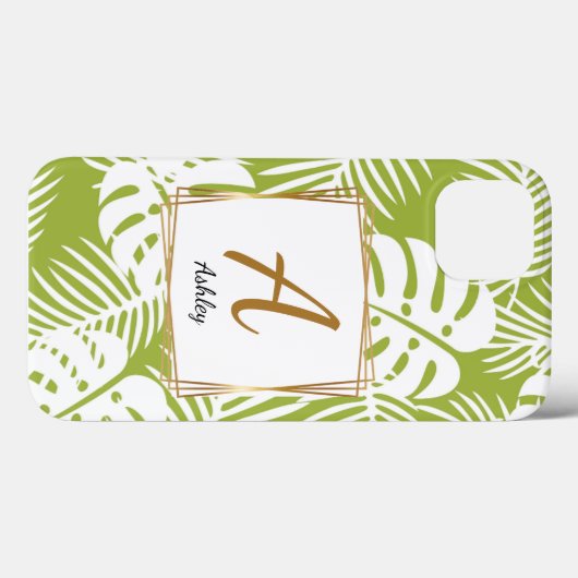 Maßgeschneiderte Initial-Green-Phone-Case Case-Mate iPhone Hülle (Rückseite (Horizontal))