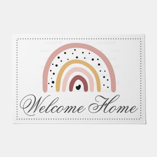 Maßgeschneiderte Innentürmatte - Rainbow Welcome M Fußmatte (Vorderseite)