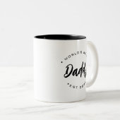 Maßgeschneiderte Jahreszeit der Beste Papa der Wel Zweifarbige Tasse (VorderseiteRechts)