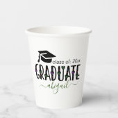 Maßgeschneiderte Jahrgangsklasse für moderne Absch Pappbecher (Vorderseite)