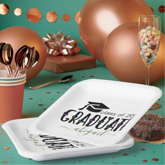 Maßgeschneiderte Jahrgangsklasse für moderne Absch Pappteller (Multi)