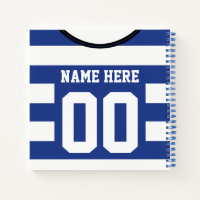 Maßgeschneiderte Jersey Template Notebook Soccer F