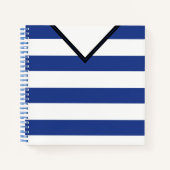 Maßgeschneiderte Jersey Template Notebook Soccer F Notizblock (Vorderseite)