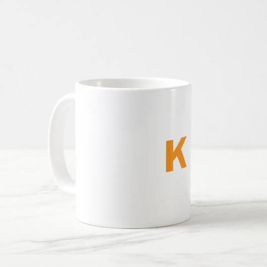 Maßgeschneiderte K-Tasse Kaffeetasse (Vorderseite Links)