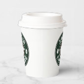 Maßgeschneiderte Kaffeebecher mit Deckel Party Pappbecher (Rechts)