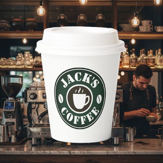 Maßgeschneiderte Kaffeebecher mit Deckel Party Pappbecher