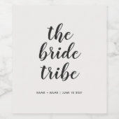 Maßgeschneiderte Kalligrafie - Hochzeit des Brauts Weinetikett (Einzelnes Label)