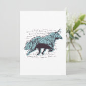 Maßgeschneiderte Karte für Anleger und Bear Market (Stehend Vorderseite)