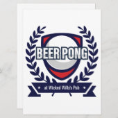 Maßgeschneiderte Karte für Bierpong (Vorne/Hinten)