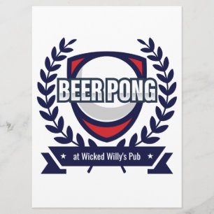 Maßgeschneiderte Karte für Bierpong