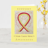 Maßgeschneiderte Karte mit roter und gelber Aufklä (Gelbe Blume)