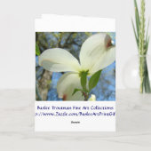 Maßgeschneiderte Karten Blumendogwood-Blume (Rückseite)