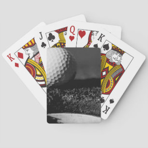 Maßgeschneiderte Karten für Black & White Golf Bal Spielkarten