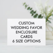 Maßgeschneiderte KARTEN FÜR DIE EINSCHLIESSUNG - F (Stehend Vorderseite)