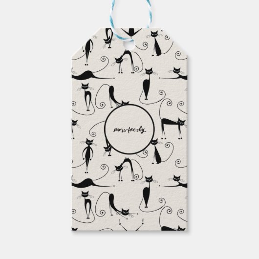 Maßgeschneiderte Katzenreinigung Geschenkanhänger (Vorderseite)