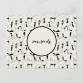 Maßgeschneiderte Katzenreinigung Postkarte (Vorderseite)