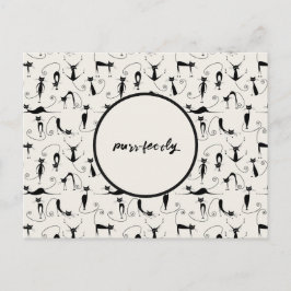 Maßgeschneiderte Katzenreinigung Postkarte