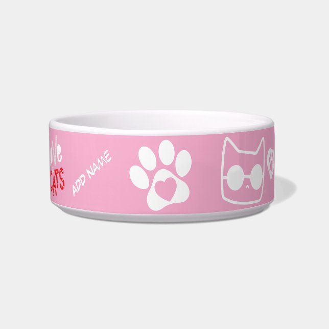 Maßgeschneiderte Katzenschale - Personalisiertes K Napf (Vorderseite)