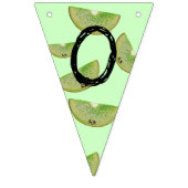 Maßgeschneiderte Kawaii Wasserfarbe Fruchtbällchen Wimpelkette (Dritte Fahne)