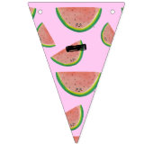 Maßgeschneiderte Kawaii Wasserfarbe Fruchtbällchen Wimpelkette (Erste Fahne)