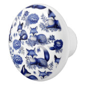 Maßgeschneiderte Keramik für blaue und weiße Füchs Keramikknauf (Rechts)