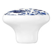 Maßgeschneiderte Keramik für blaue und weiße Füchs Keramikknauf (Seitenansicht)