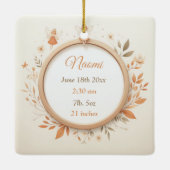 Maßgeschneiderte Keramik mit Fairy Frame Keramikornament (Rückseite)