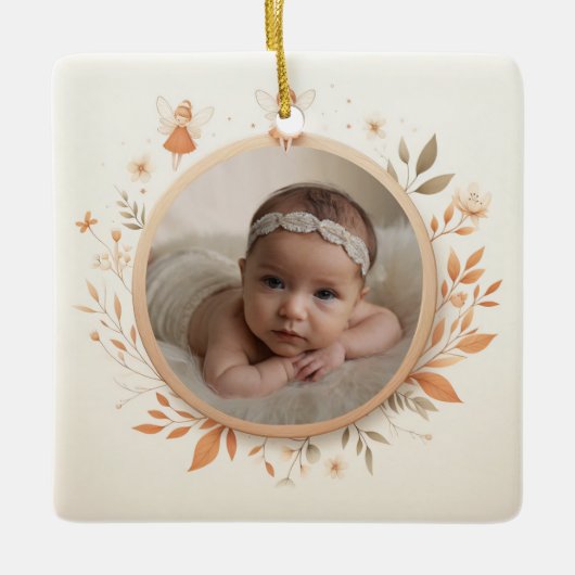 Maßgeschneiderte Keramik mit Fairy Frame Keramikornament (Vorderseite)