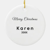 Maßgeschneiderte Keramik Ornament - Foto Farbe Per (Hinten)