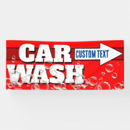 Maßgeschneiderte Kfz-Wash fett bubbly Werbung Banner