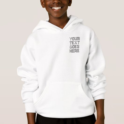 Maßgeschneiderte Kids Boys Moderne, doppelseitig Hoodie (Vorderseite)