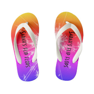Maßgeschneiderte Kids Flip Flops - Sonnenuntergang Kinderbadesandalen