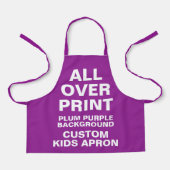 Maßgeschneiderte Kids Schürze PLUM LILA (Vorderseite)