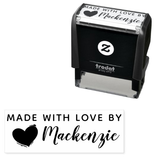 Maßgeschneiderte Kinder mit Liebe Briefmarke Permastempel (Beispiel)