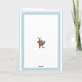 Maßgeschneiderte Kindertaufe mit Engel Karte (Rückseite)