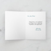 Maßgeschneiderte Kindertaufe mit Engel Karte (Innenseite)